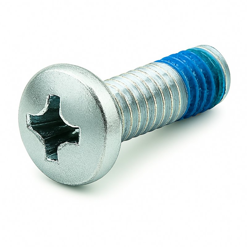 25C125MPP0Z/BNP 1/4-20 X 1 1/4 PHIL PAN M/S ZINC BLUE NYLON PATCH